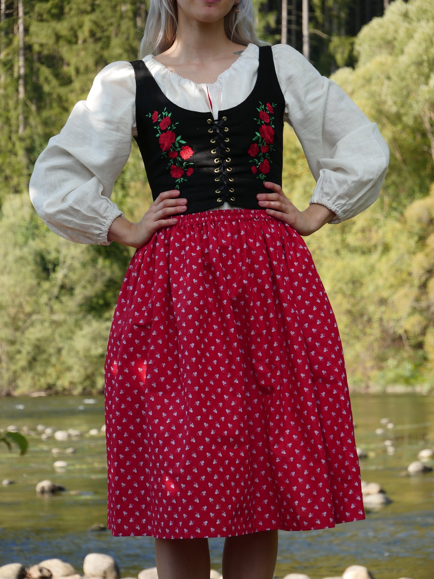 COTTON SET FLORAL FOLK