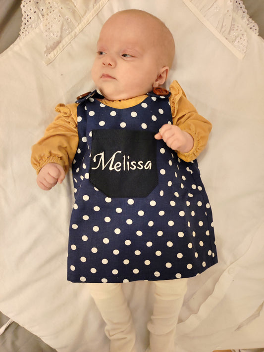 PERSONALIZED Baby Pinafore dress