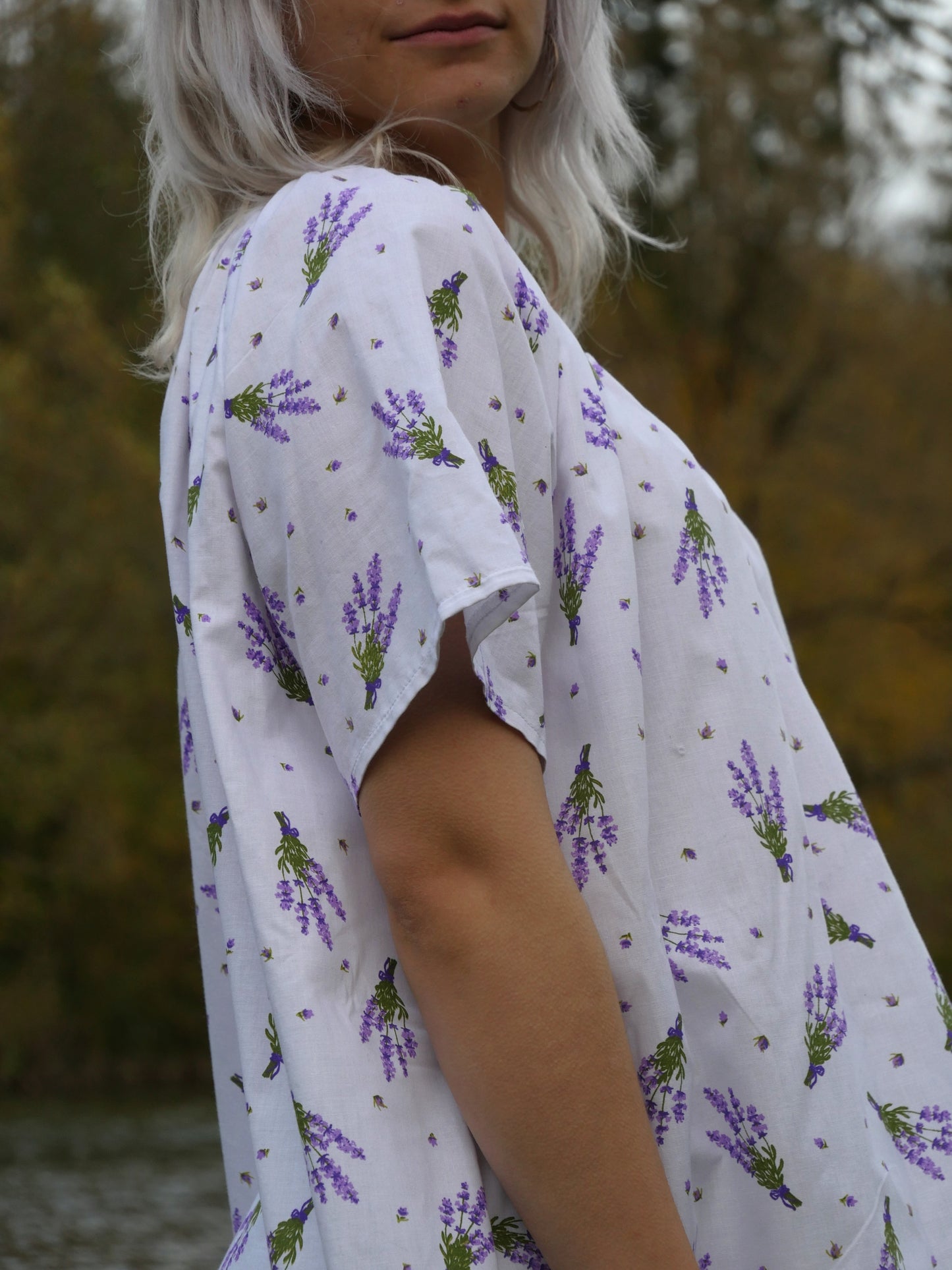 SOFT COTTON BLOUSE LAVENDER