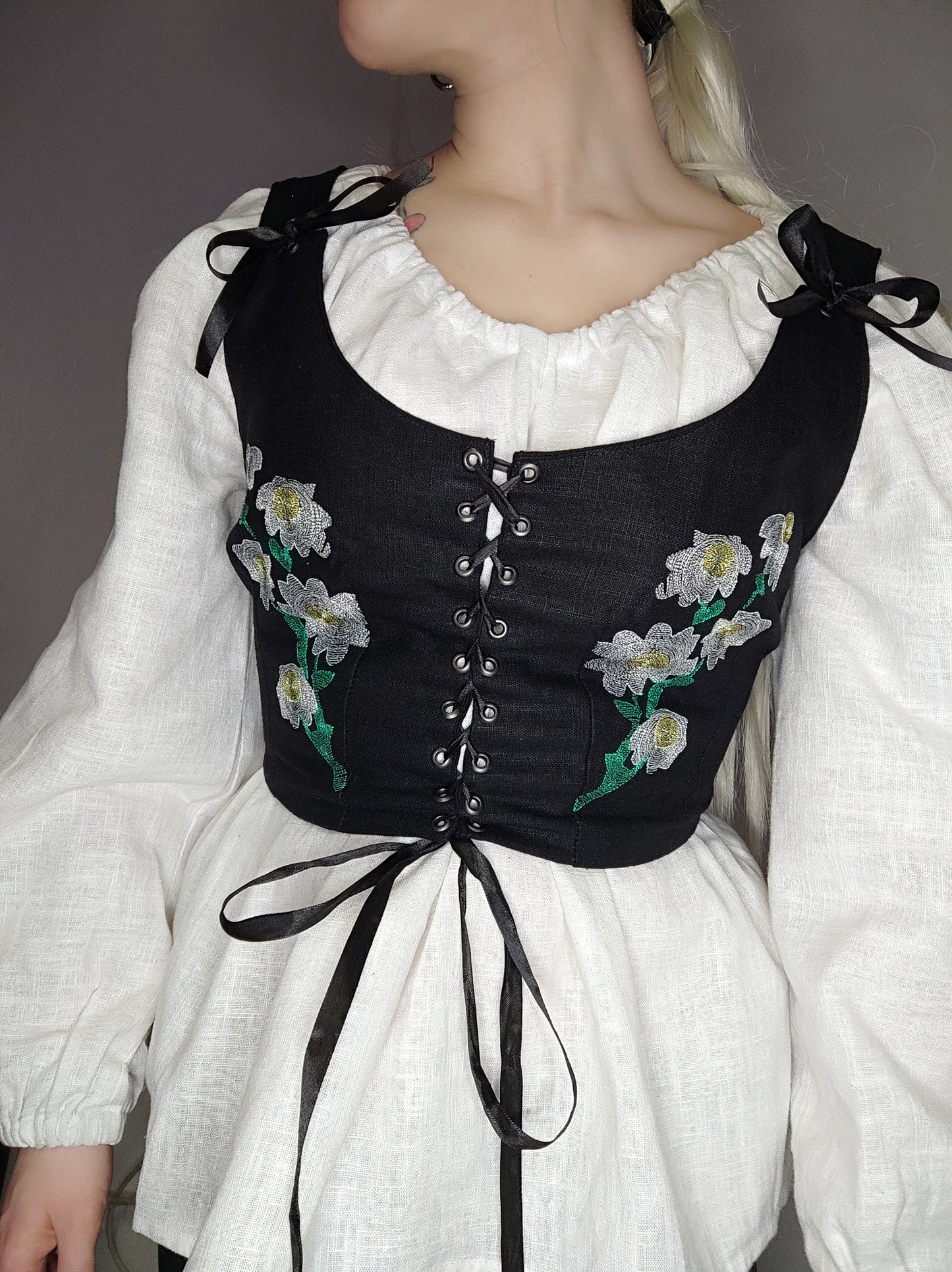 Margaret Embroidered Folk Vest