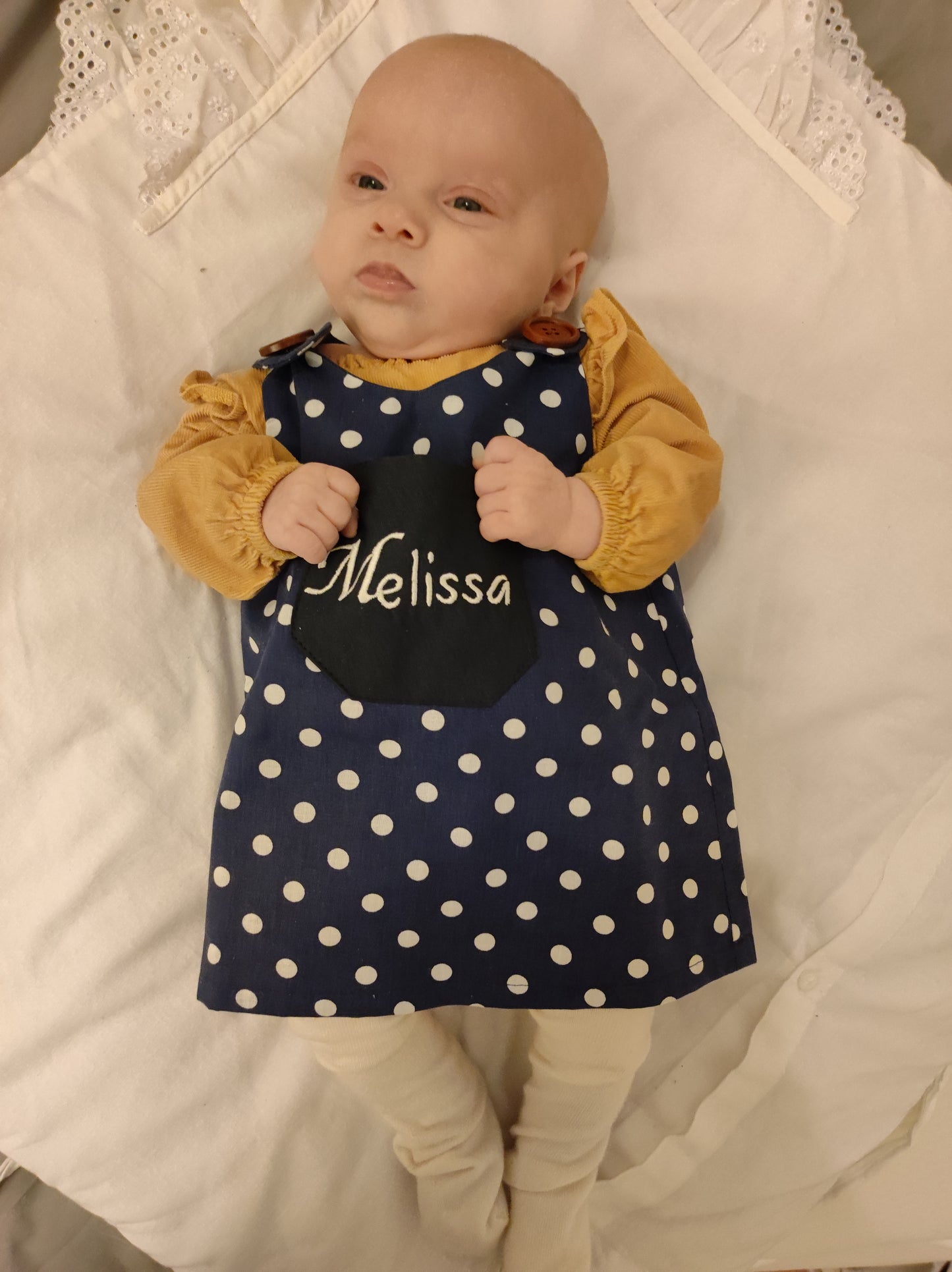 PERSONALIZED Baby Pinafore dress